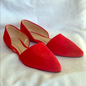 A New Day -Red D’Orsay Flats